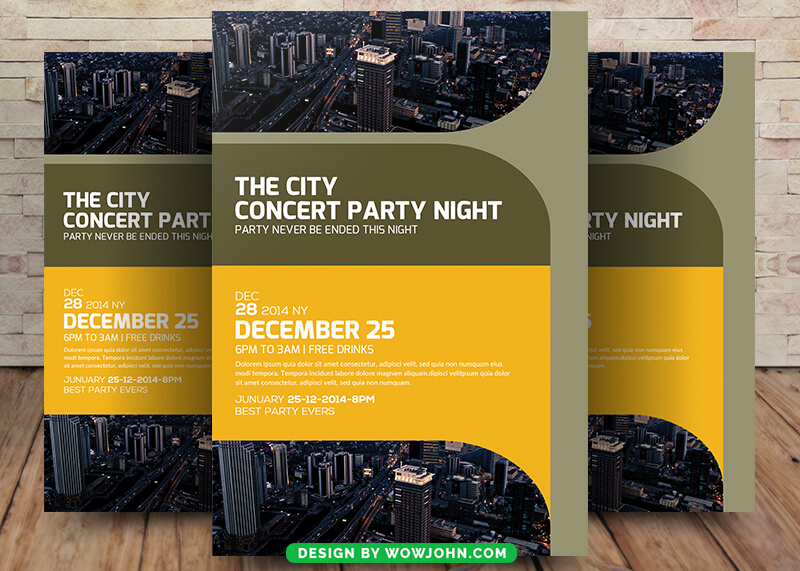 City Concert Music Party Flyer Template
