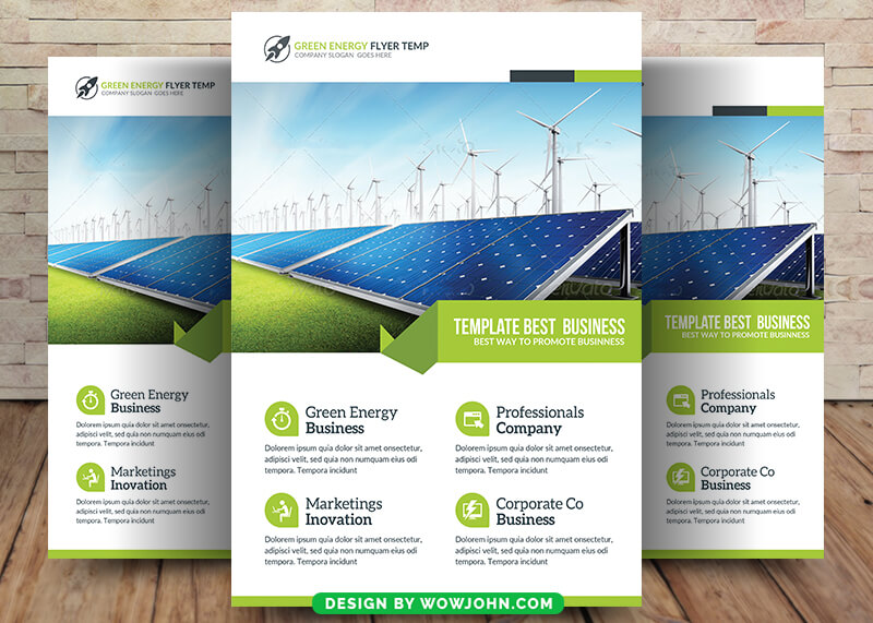Green Energy Business Flyer Template