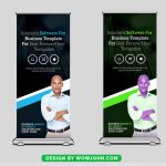 Business Conference Rollup Banner Template Psd
