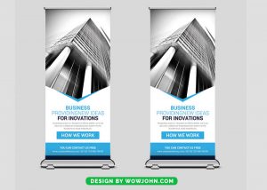 Real Estate Rollup Banner Template Psd Design