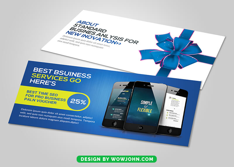 Mobile Promotion Gift Voucher Template Psd