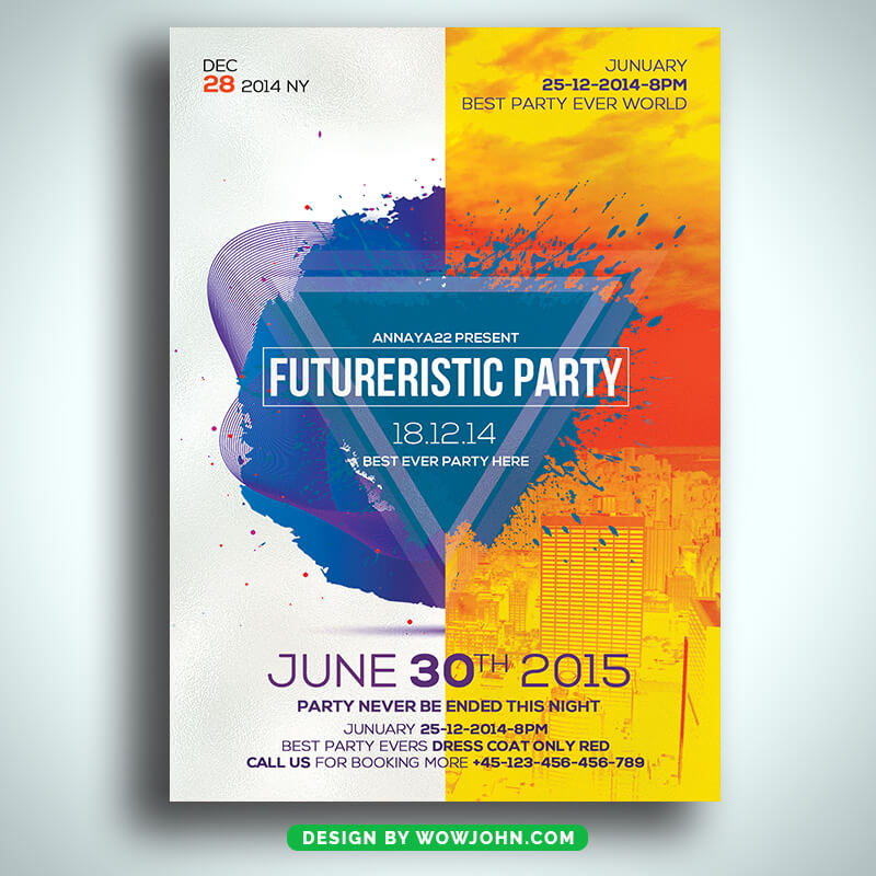After Work Party PSD Flyer Template Design