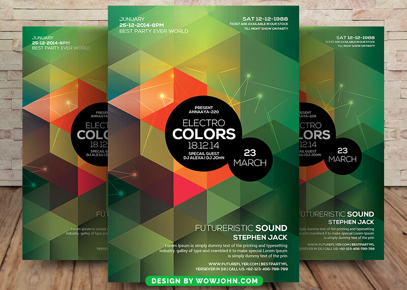 Club Sessions Flyer Template Design