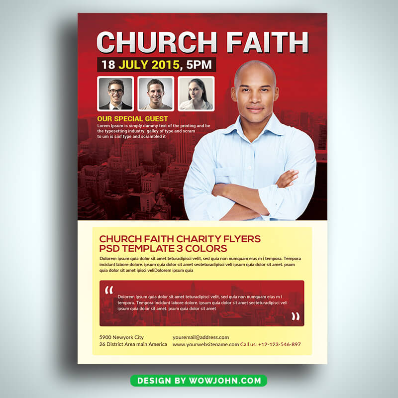 Church Faith Psd Flyer Template Design