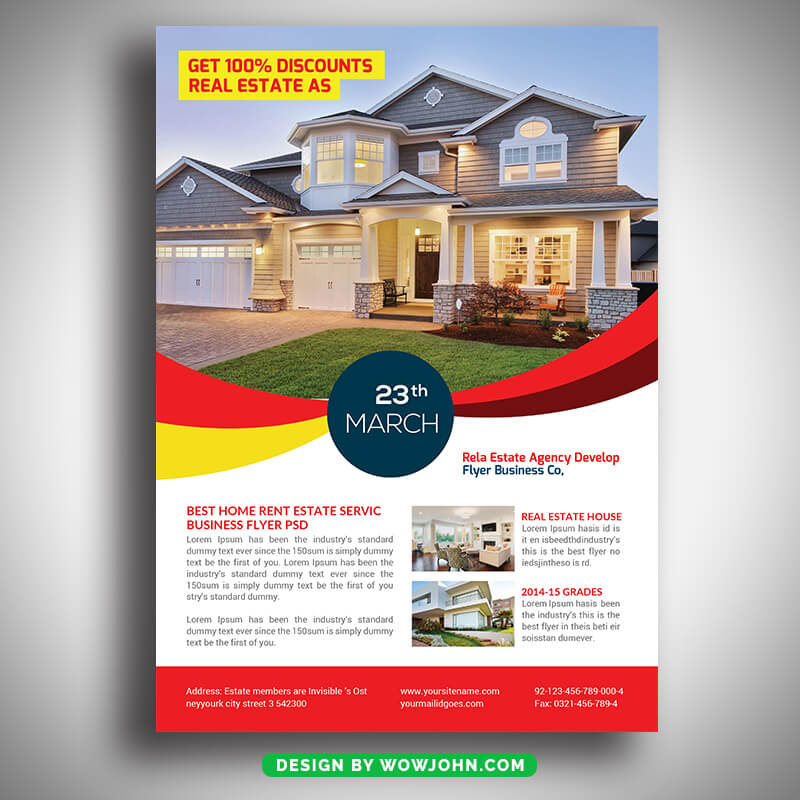 Real Estate Business Flyer Template Psd