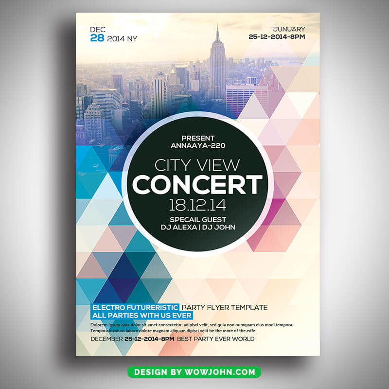 Come to the Future Music Concert Flyer Template