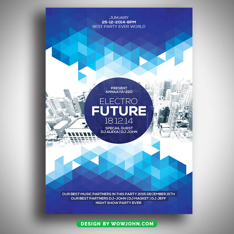 Future Shapes Flyer Template Psd Download