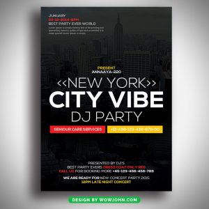 City Vibes Party Flyer Psd Template Design