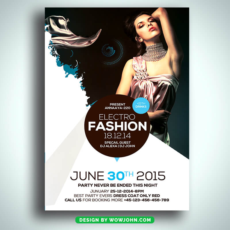 Fashion Show Night Psd Flyer Template Design