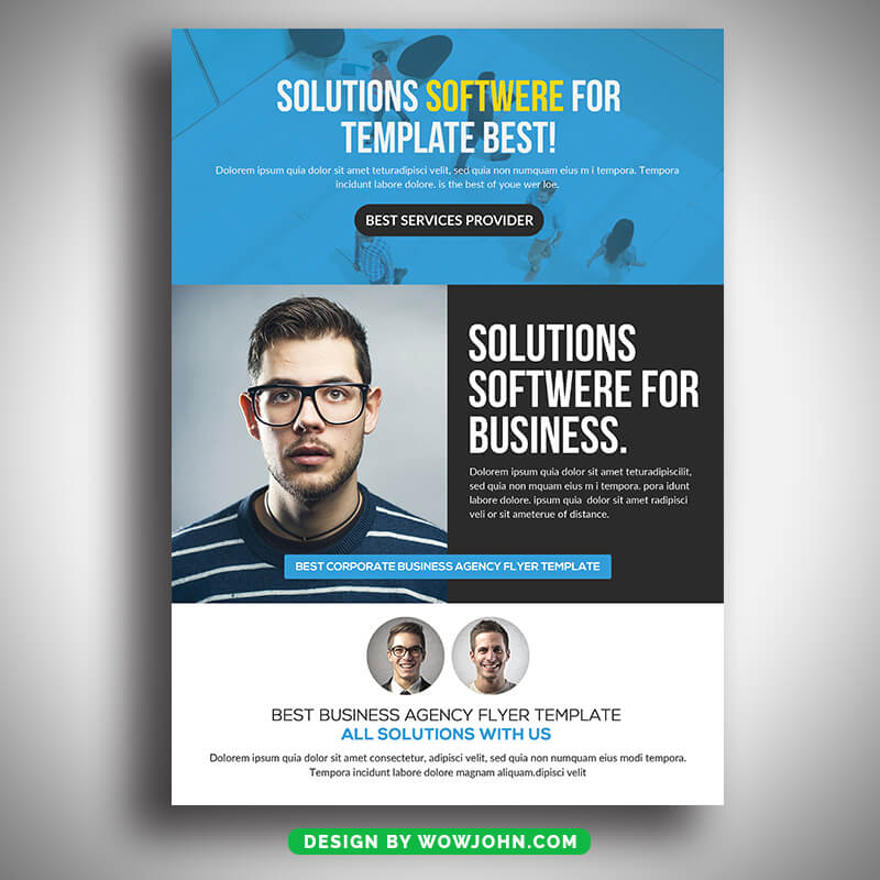 Best Business Solution Flyer Template Psd