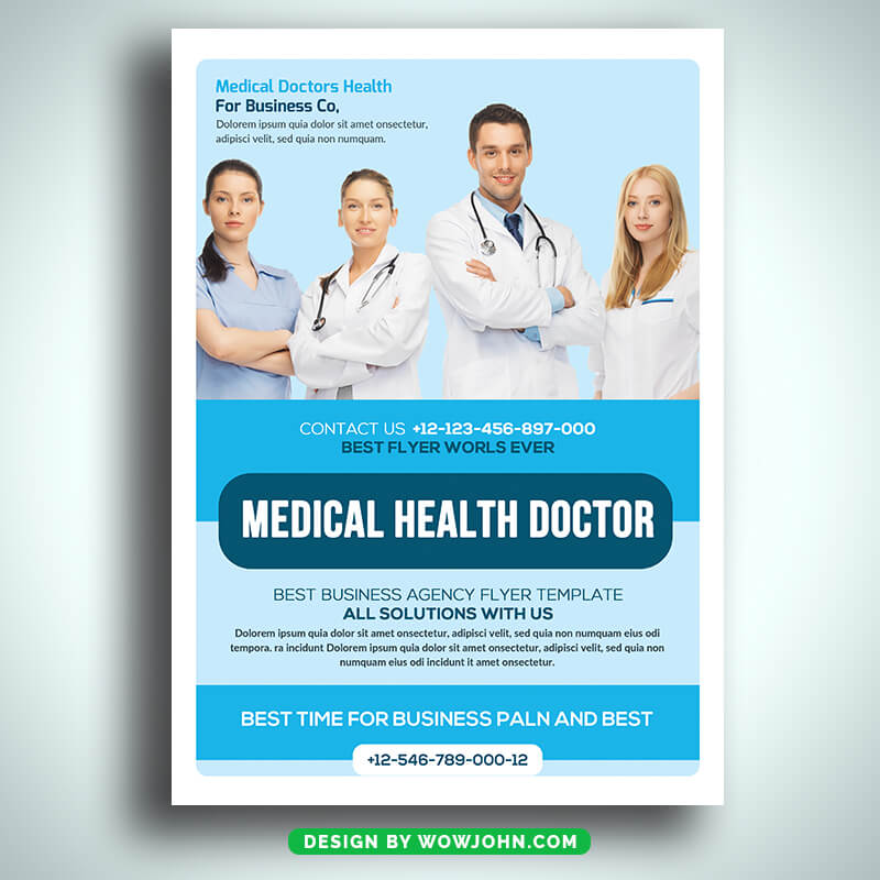 Medical Health Doctor Psd Flyer Template