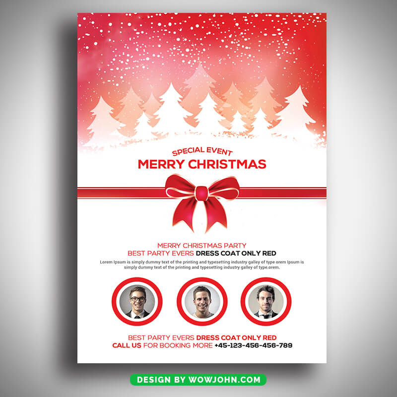 Merry Christmas Flyer Template Psd Download