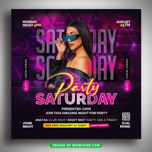 Free Artist Party Flyer Template Psd Download