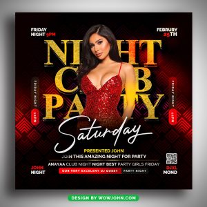 Free Night Club Party Sexy Friday Flyer Template