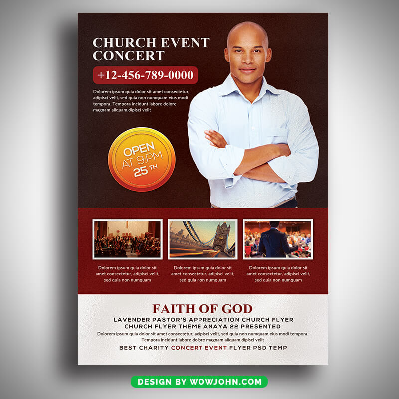 Church Event Free Psd Flyer Template Download