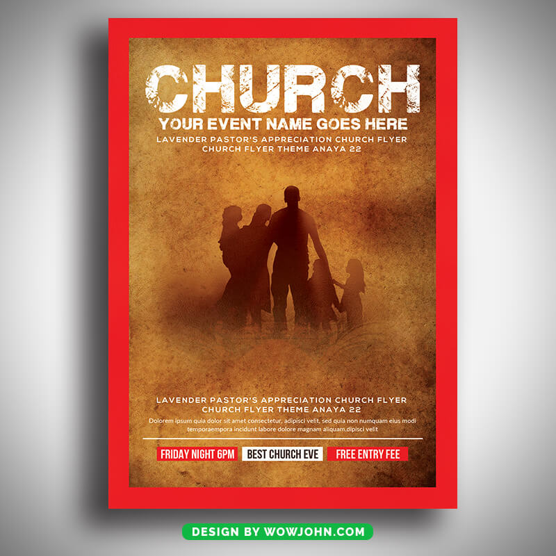 Vintage Church Psd Flyer Template Download