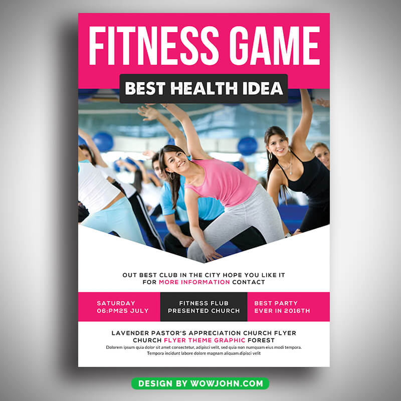 Girls Fitness Gym Psd Flyer Template Download