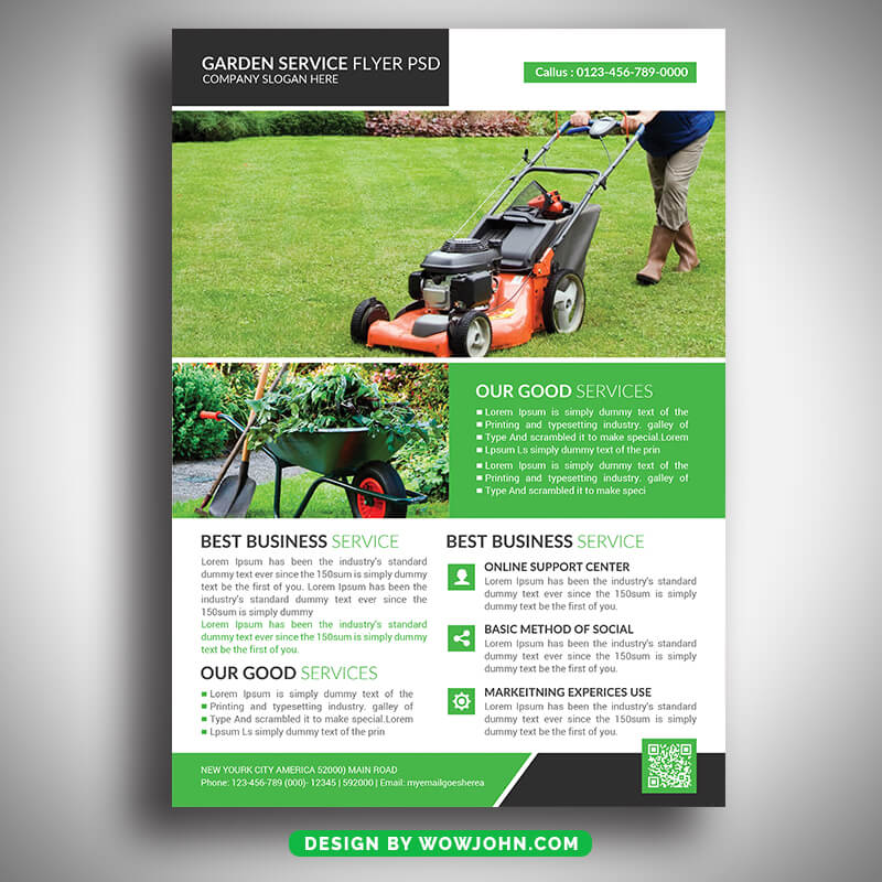 Garden Service Psd Flyer Template Download