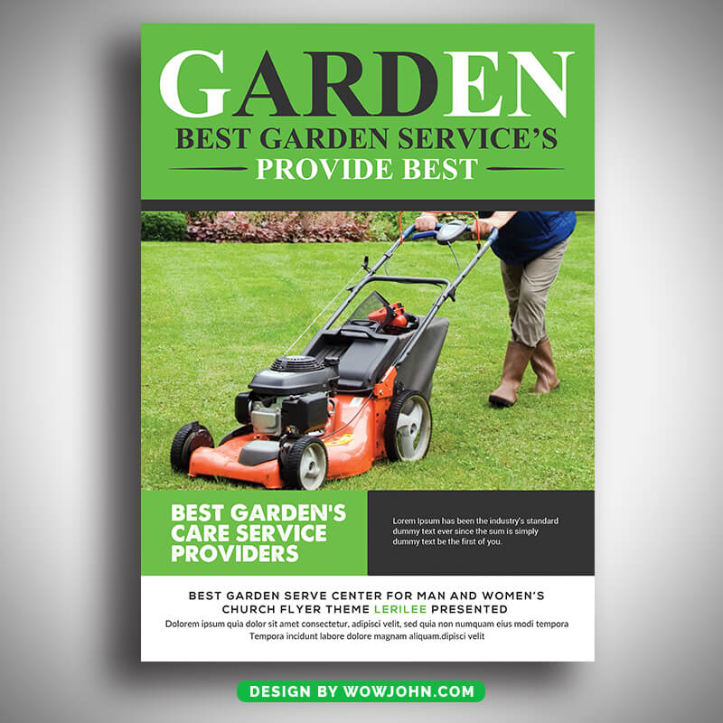 Free Garden Service Psd Flyer Template Download