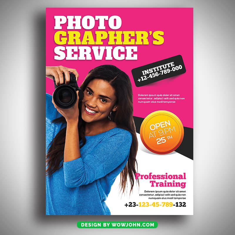 Photographer Psd Flyer Template Free Download