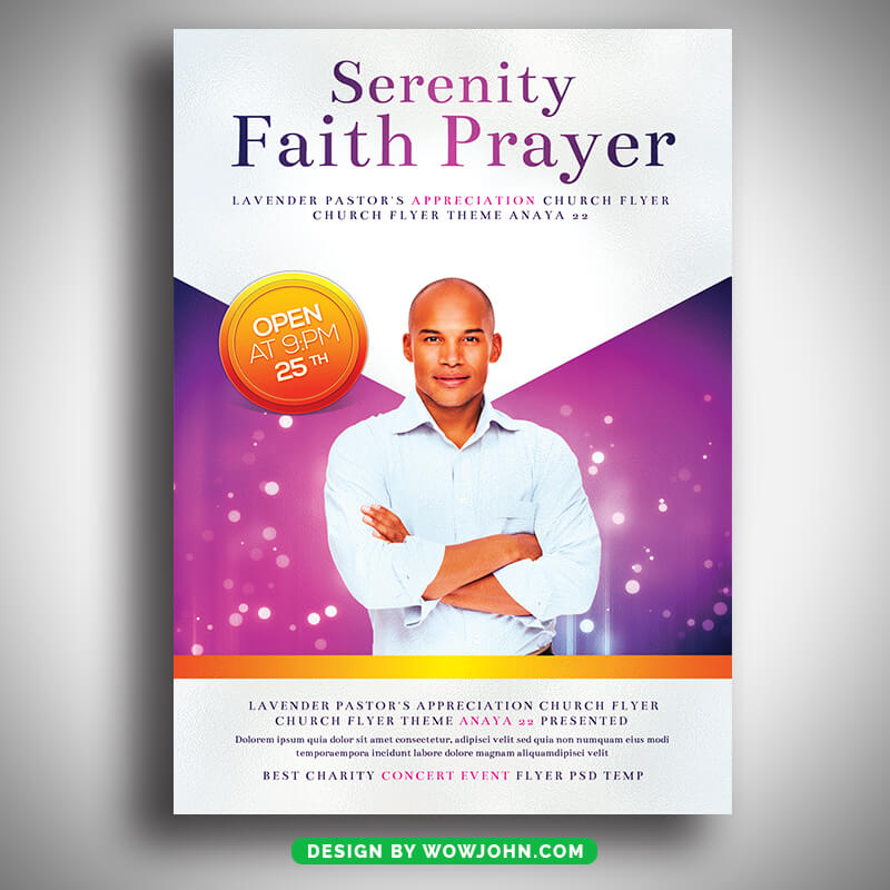 Serenity Church Flyer Template Psd Download