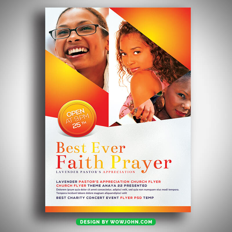 Faith Prayer Church Flyer Template Psd Download