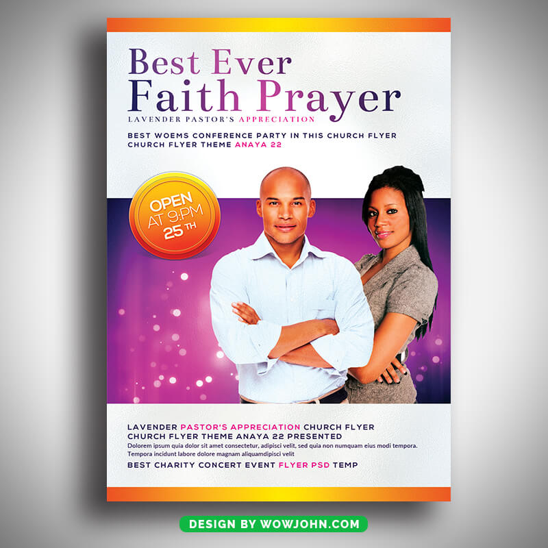 Free Faith Church Flyer Template Psd Download