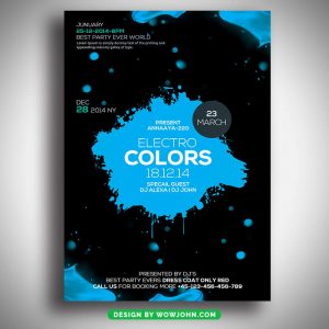 Abstract Party Flyer Template Psd Design