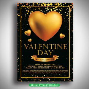 Free Happy Valentines Day Flyer Template