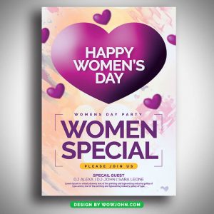 Free Women's Day Flyer Template Psd File