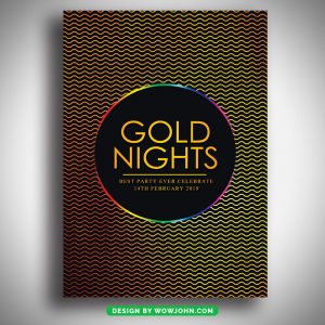 Gold Night Club Flyer Template Psd Download