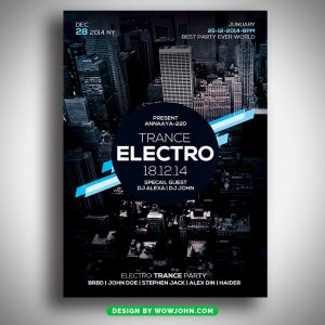 City Night Party Flyer Template Psd Download