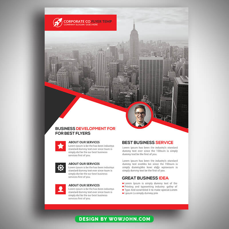 Outsourcing Services Flyer Template Psd Download