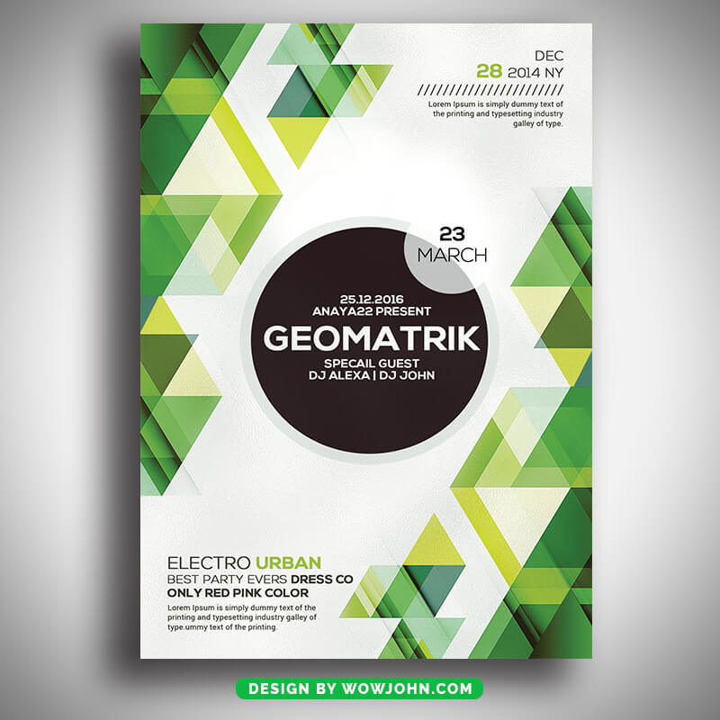 Geometric Flyer Template Psd Design Download