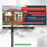 Real Estate Business Billboard Banner Psd Template