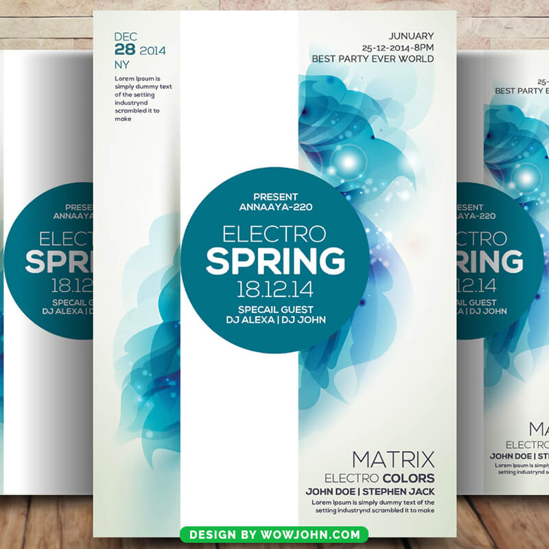 Spring Party Flyer Template Psd Download