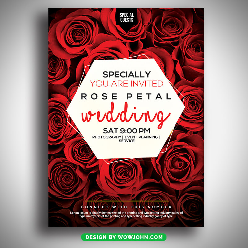 Wedding Day Free PSD Flyer Template Download