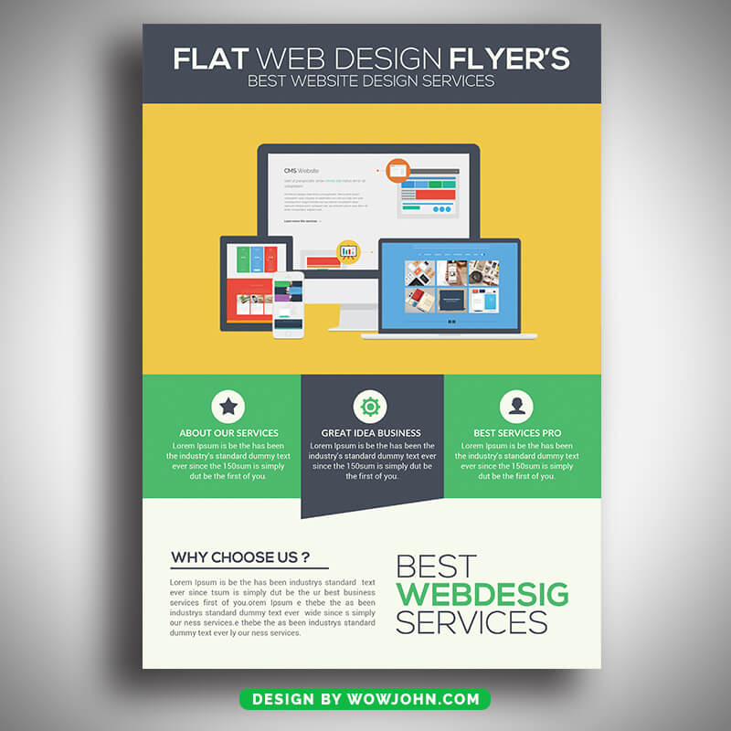 Web Design Service Flyer Template Download