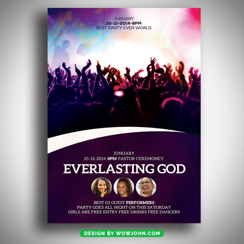 Everlasting Church Flyer Template Psd Download