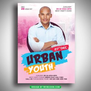 Urban Youth Church Flyer Template Psd Design