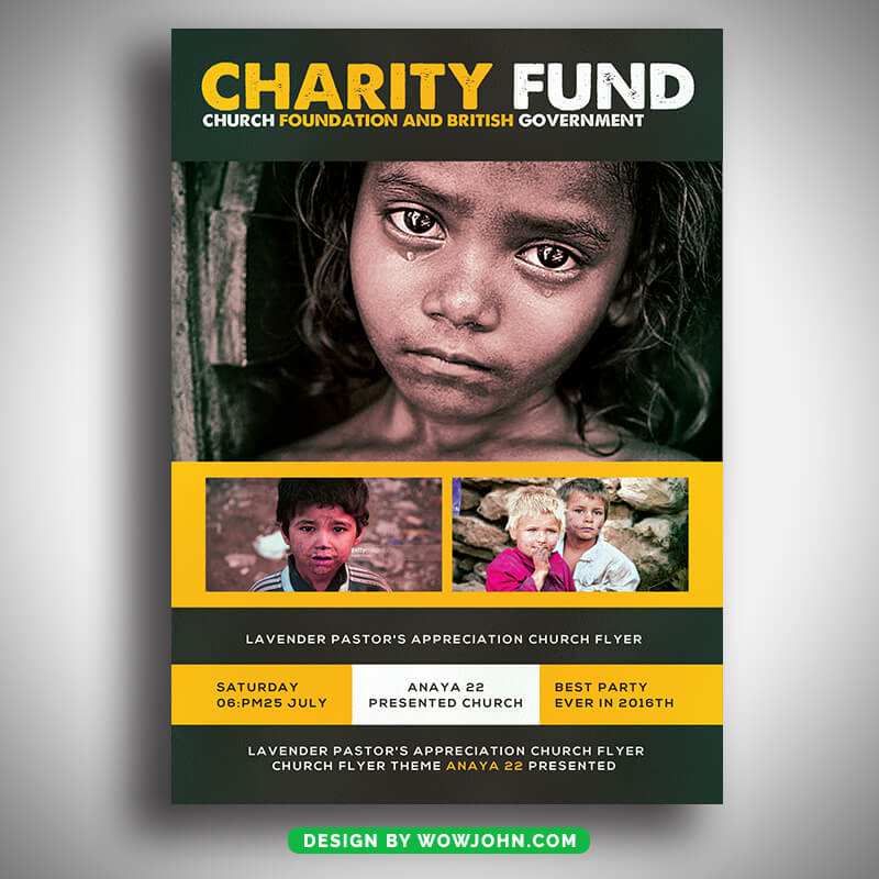 Charity Funding Flyer Template Psd Design