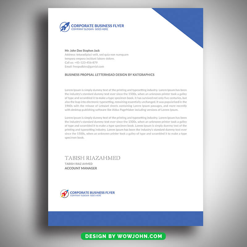 Free Law Firm Stationery Letterhead Template PSD