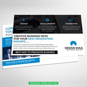 Free Conference Postcard Template Psd Design