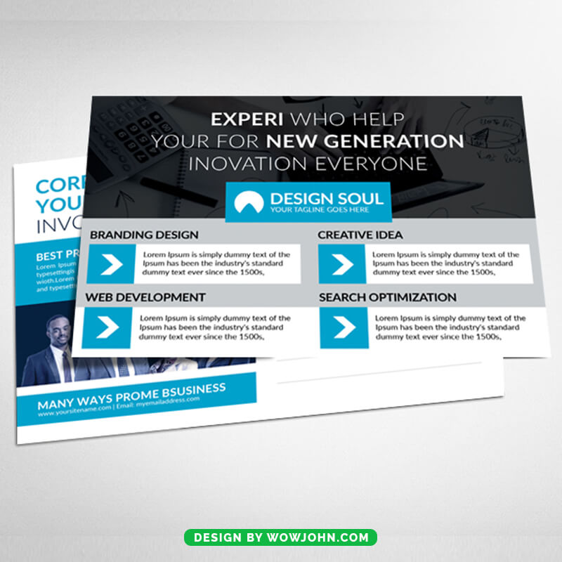 Free Moving House Postcard Template Design Psd