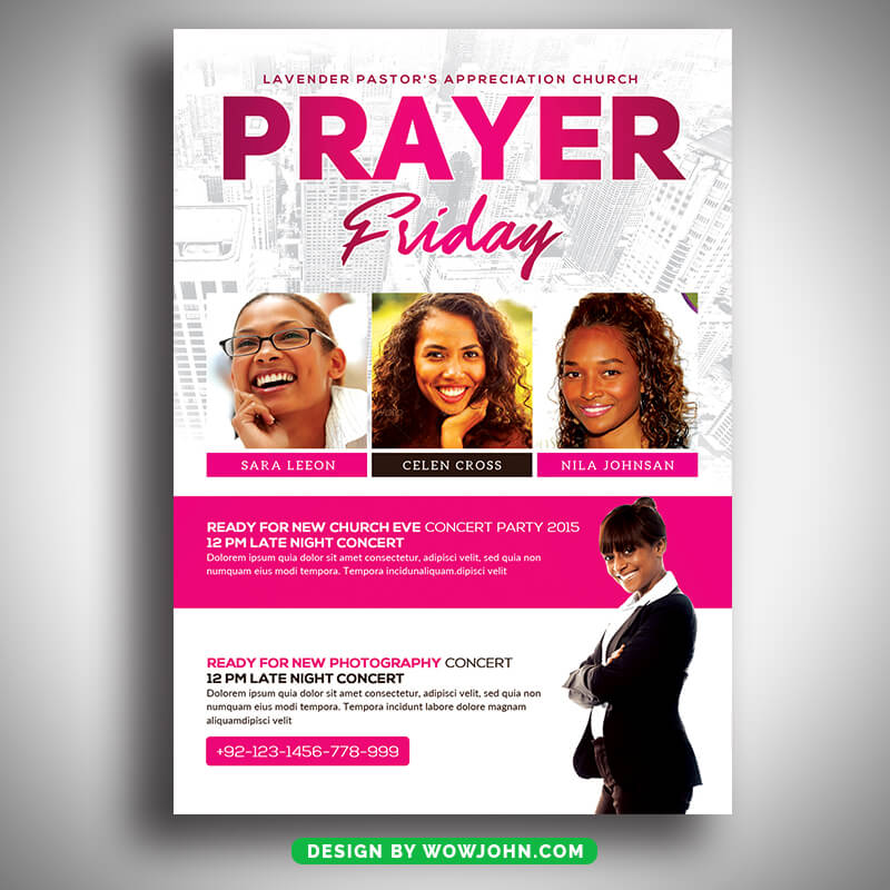 Friday Prayer Church Flyer Template Psd Download
