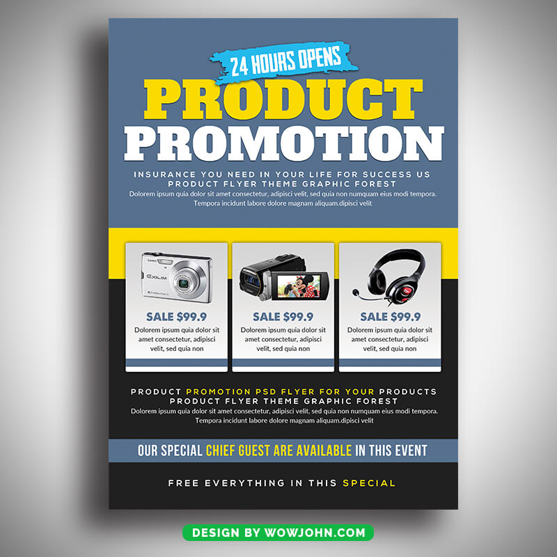 Products Promotion Psd Flyer Template Design