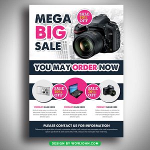 Mega Big Sale Product Promotion Flyer Template