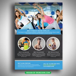Fitness Club Promotion Psd Flyer Template