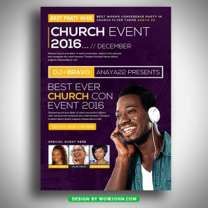 Church Event Music Psd Flyer Template