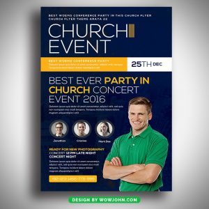 Conference Meetup Church Psd Flyer Template